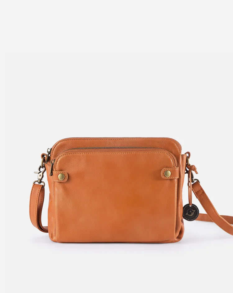 Eulalia - Skórzana crossbody torebka na ramię