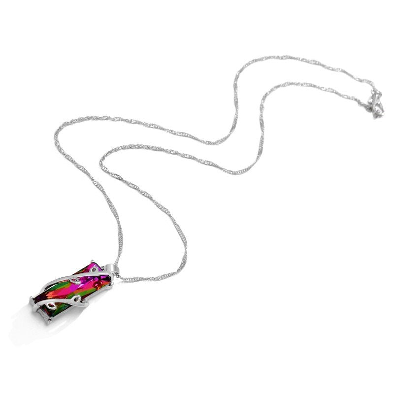 Lena Drzewo życia z kamieniem tęczowym – duchowy amulet