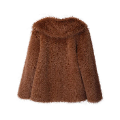 Karolina Fluffy Wiosenny Płaszcz – Modny i Stylowy