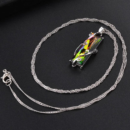 Lena Drzewo życia z kamieniem tęczowym – duchowy amulet
