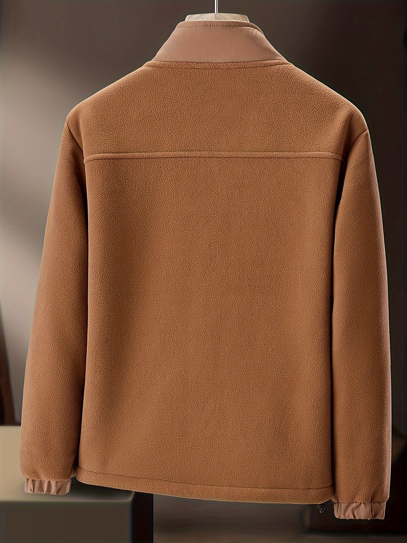 Tymon | Polarowa bluza męska z podszewką i zamkiem