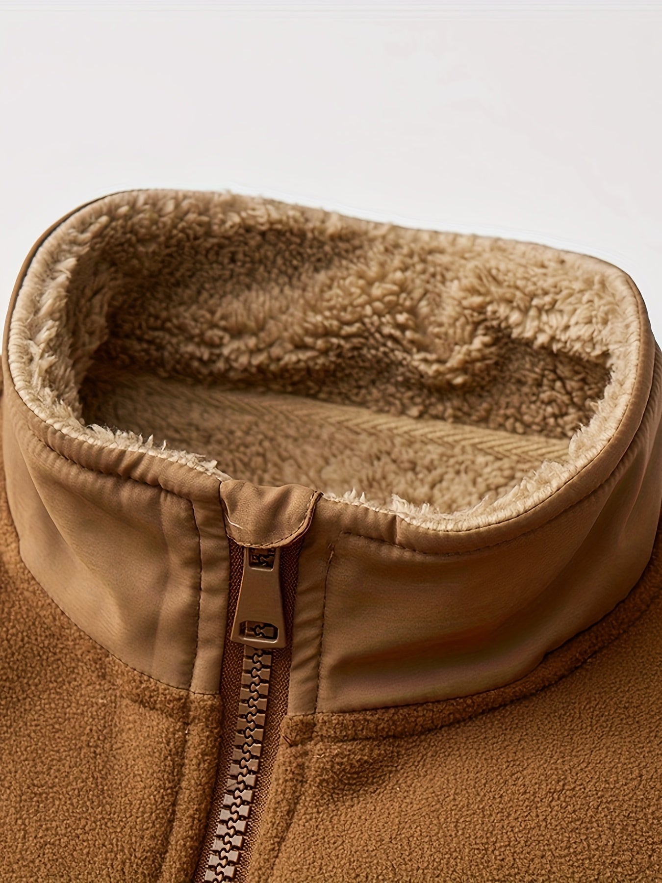 Tymon | Polarowa bluza męska z podszewką i zamkiem