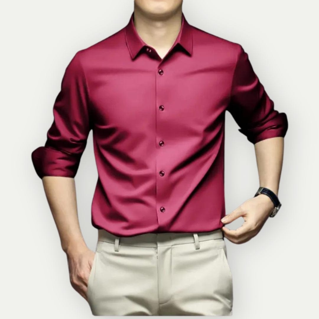 Męska koszula slim fit niewymagająca prasowania, elegancka i uniwersalna na każdą okazję