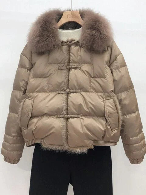 Łucja Oversize Pikowana Kurtka na Wiosnę – Vintage i Lekka
