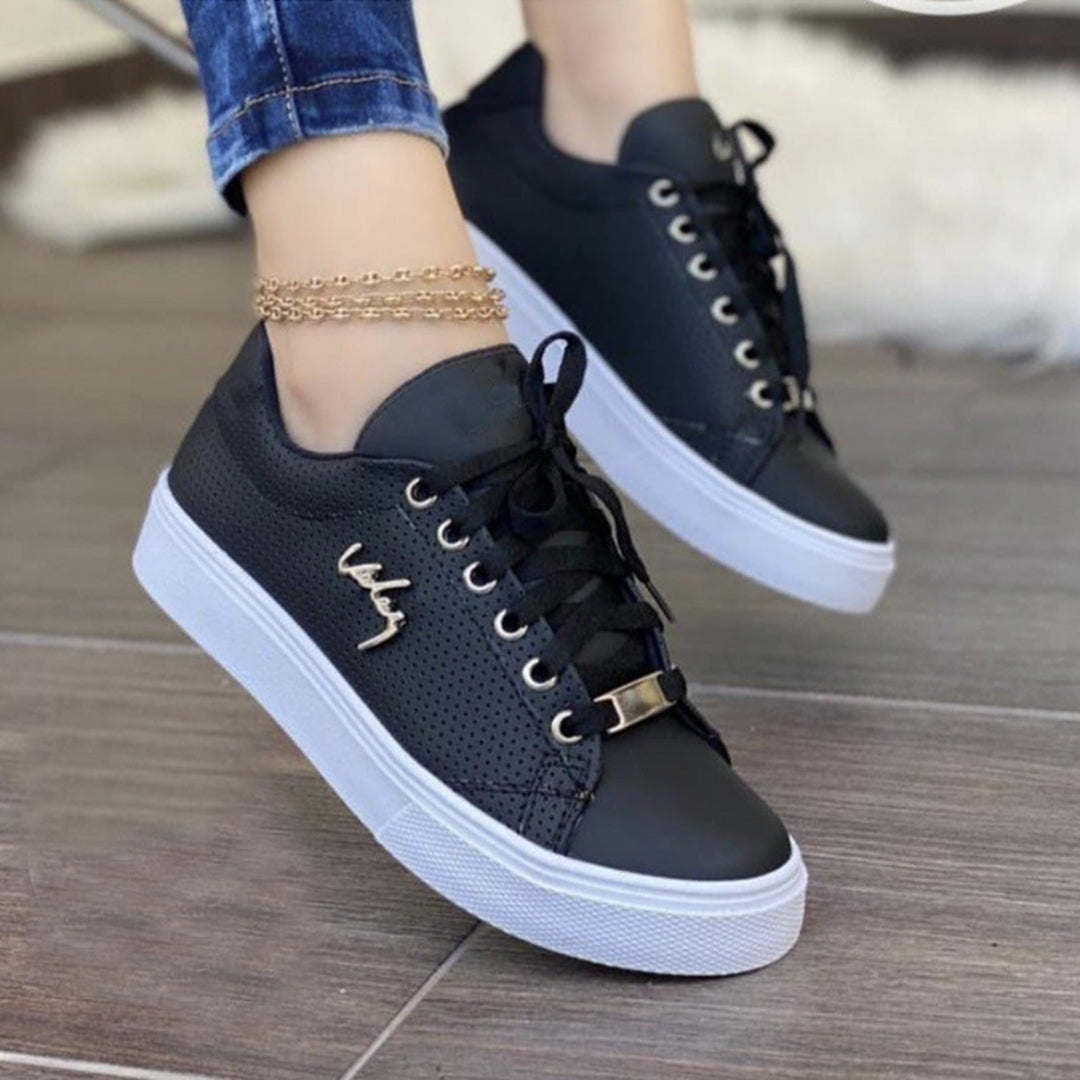 Estrella | Sneakersy damskie jesień z podwyższoną podeszwą