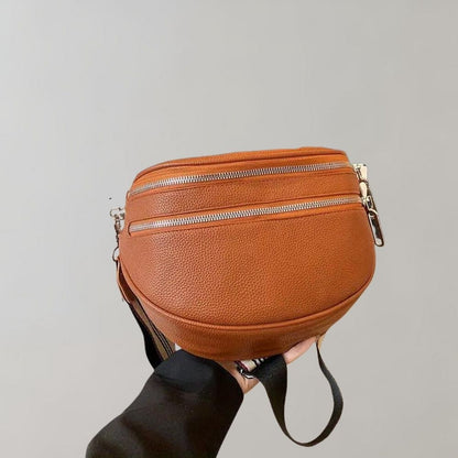 Emilia - Crossbody Torebka z Podwójnym Zamkiem