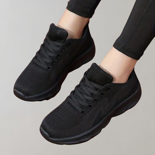 Sneakersy dla kobiet jesień lekkie przewiewne dzianinowe tkaniny sportowy fason