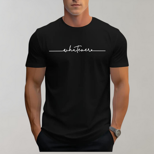 Zosimo | T-shirt męski jesień  bawełna z napisem i minimalistycznym stylem o klasycznym kroju