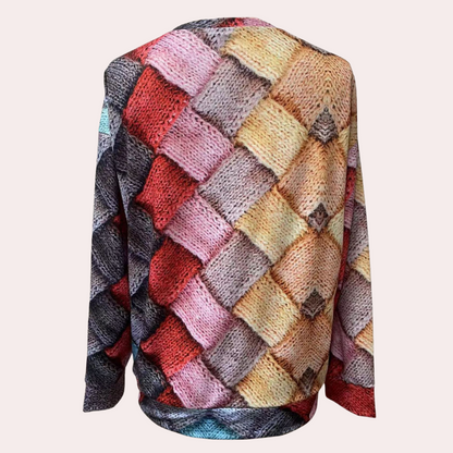 Ala | Sweter damski jesień z nadrukiem