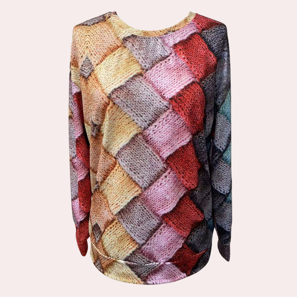 Ala | Sweter damski jesień z nadrukiem