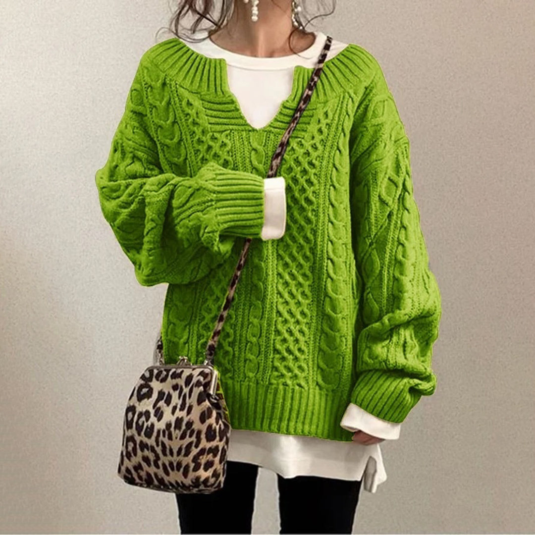 Lena - Elegancki Sweter Damski Dzianinowy w Zimowym Stylu