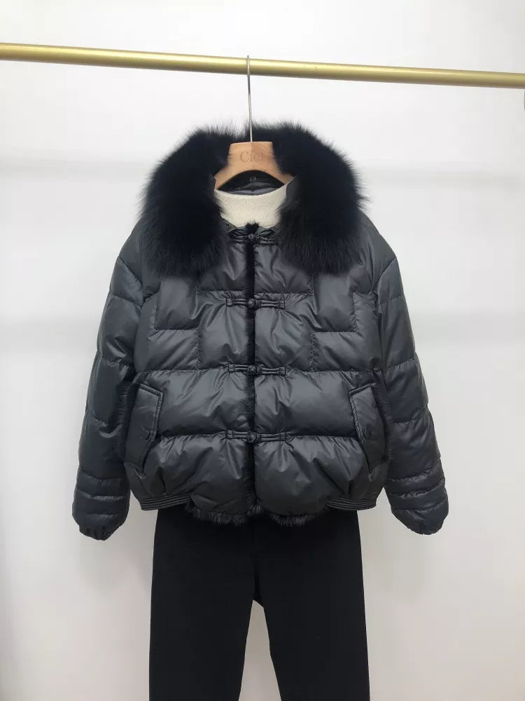 Łucja Oversize Pikowana Kurtka na Wiosnę – Vintage i Lekka