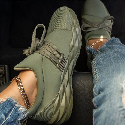 Damskie sportowe buty z elastyczną cholewką – stylowe i wygodne na co dzień