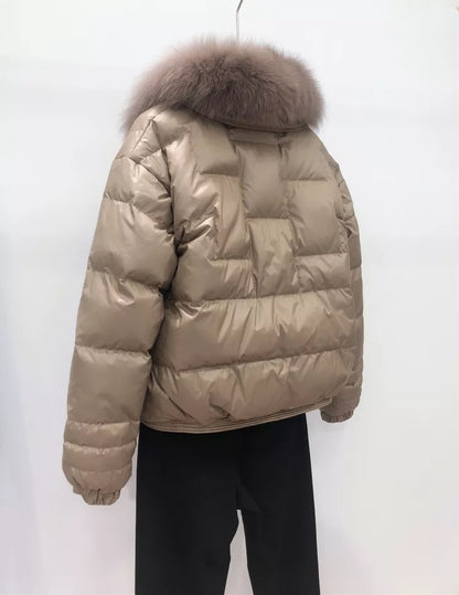 Łucja Oversize Pikowana Kurtka na Wiosnę – Vintage i Lekka