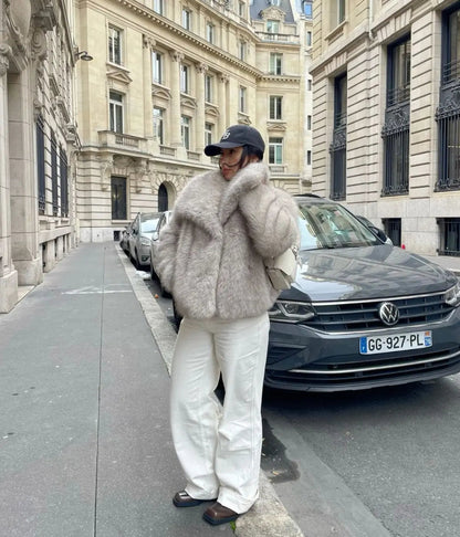 Maja | Stylowa kurtka zimowa damska ze sztucznego futra