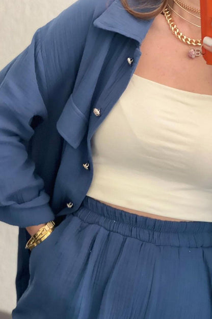Lena - Komplet damski letni - Świeża i modna stylizacja na lato