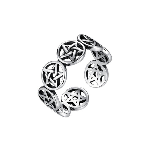 Tybetańskie Pentagram - Symboliczny i stylowy pierścień