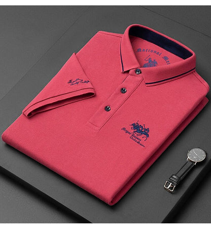 Letnia koszulka polo męska w klasycznym stylu – elegancja i wygoda na każdą okazję