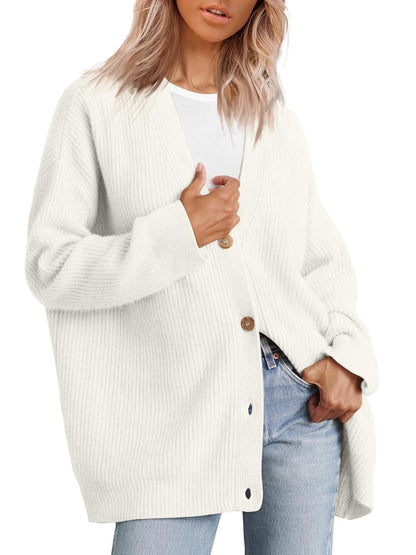 Elwira | Kardigan damski oversize w paski