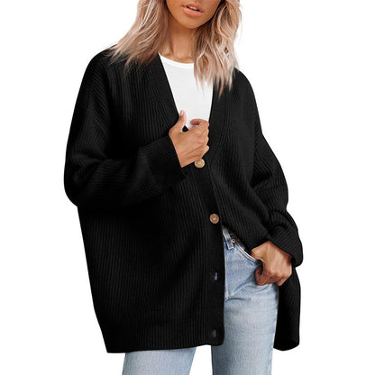 Elwira | Kardigan damski oversize w paski