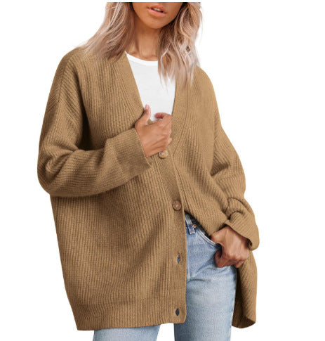 Elwira | Kardigan damski oversize w paski