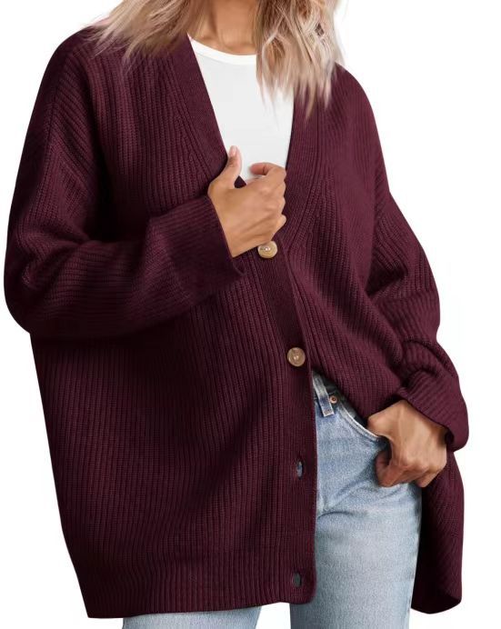 Elwira | Kardigan damski oversize w paski