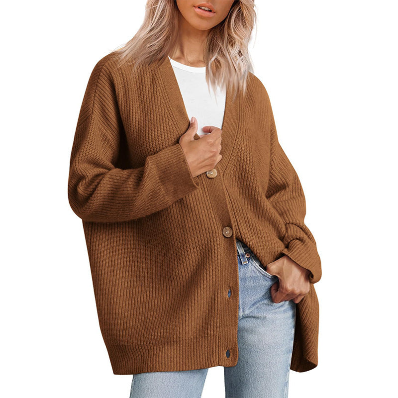 Elwira | Kardigan damski oversize w paski