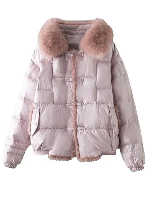 Łucja Oversize Pikowana Kurtka na Wiosnę – Vintage i Lekka