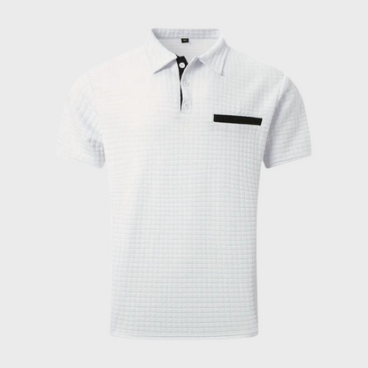 Męska koszulka polo z krótkim rękawem, elegancka i komfortowa, dostępna w wielu kolorach