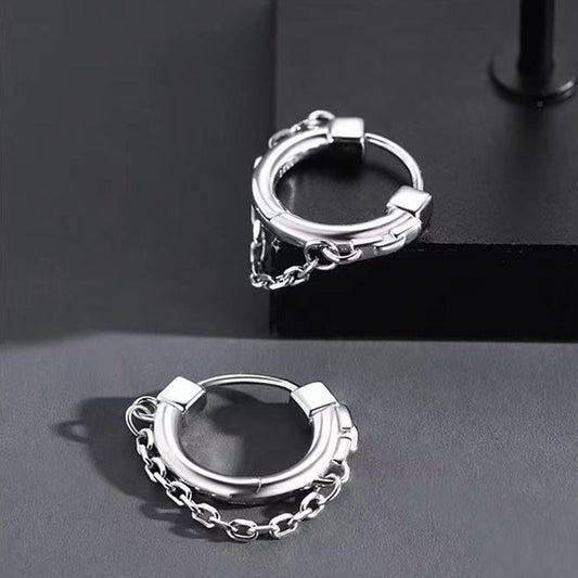 Norberta - Kolczyki chain hoops – modny i nowoczesny styl
