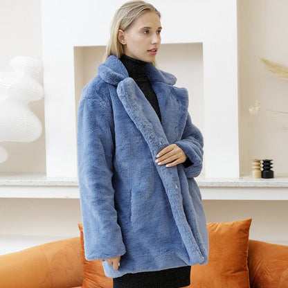 Milena Faux Fur Płaszcz na Wiosnę – Idealny na Chłodniejsze Dni