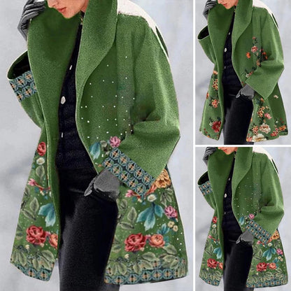 Aurelia | Płaszcz women kwiatowy