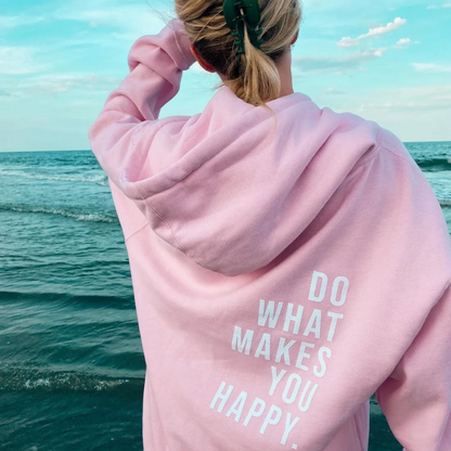 Jagoda | Bluza damska jesień oversize z nadrukiem na plecach