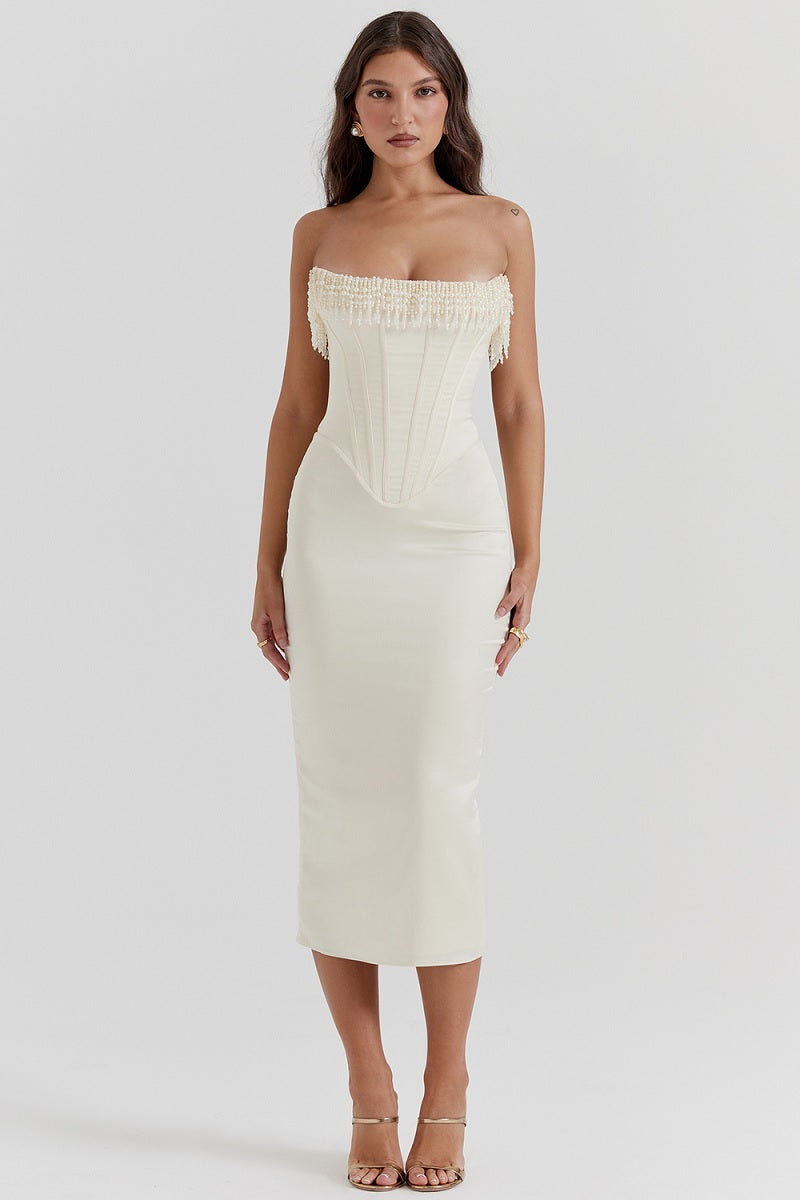 Samanta - Elegancka sukienka gorsetowa damska