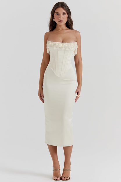 Samanta - Elegancka sukienka gorsetowa damska