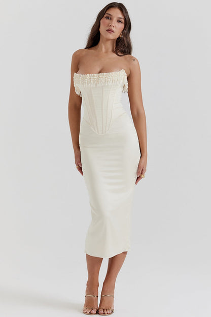 Samanta - Elegancka sukienka gorsetowa damska
