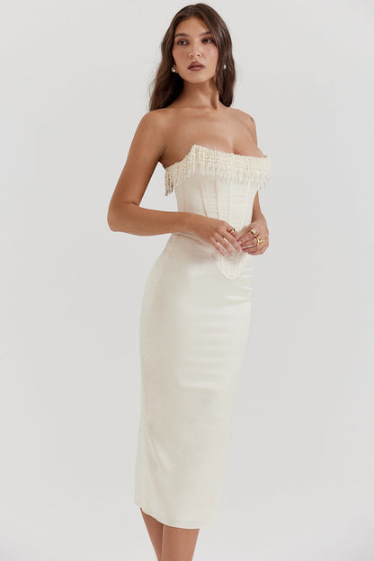 Samanta - Elegancka sukienka gorsetowa damska