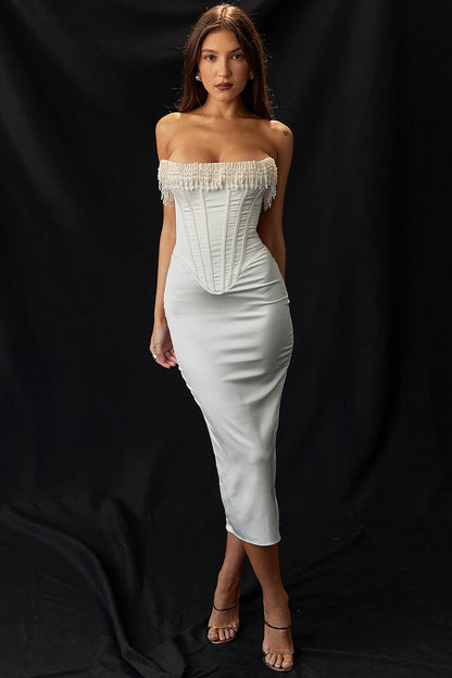 Samanta - Elegancka sukienka gorsetowa damska