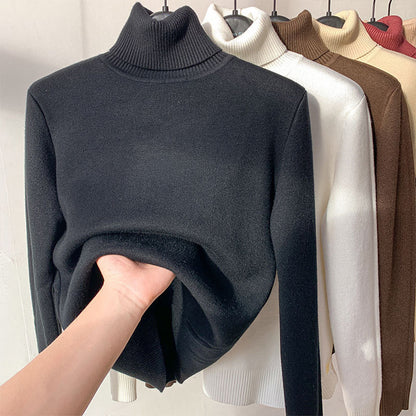 Talulla | Sweter dla kobiet jesień miękki oddychający z golfem w dzianinie z dopasowanym krojem