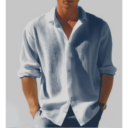 Adam | Casualowa koszula męska zapinana na guziki