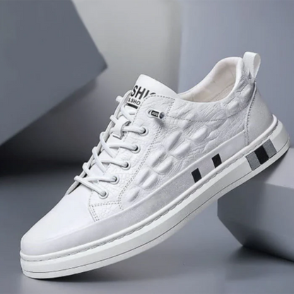Branko | Buty męskie jesień  stylowe PU z tłoczoną cholewką i eleganckim wykończeniem