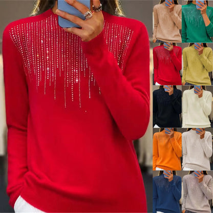 Magdalena | Półgolf damski z cekinami