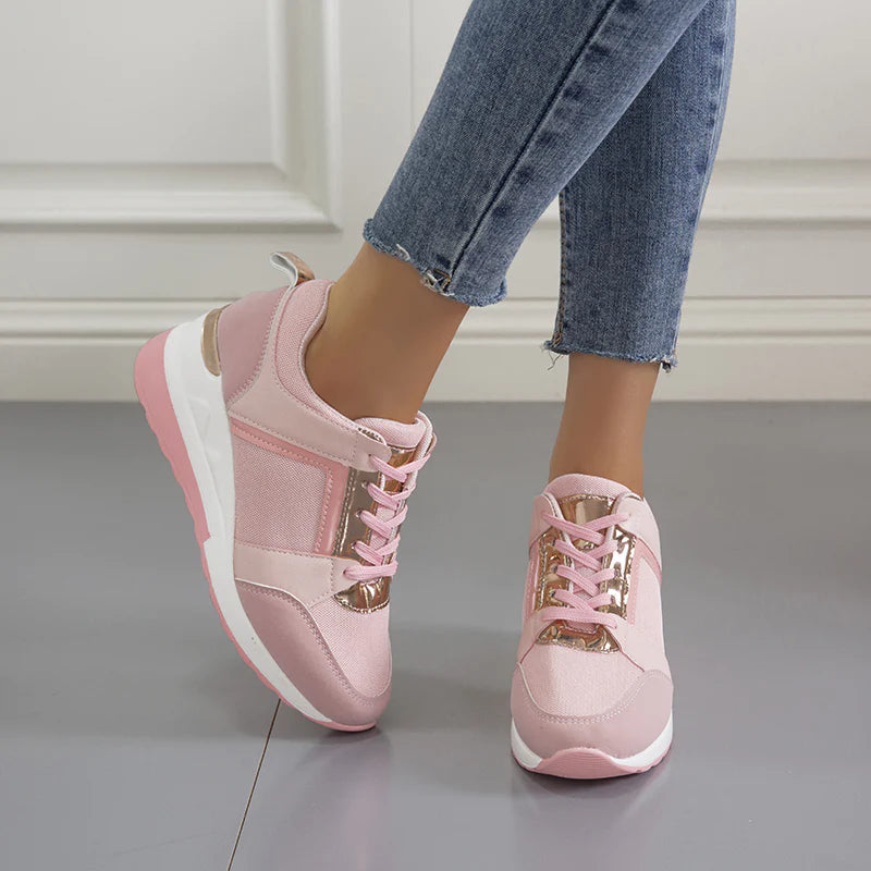 Damskie sneakersy z elastyczną podeszwą i nowoczesnym designem – stylowe wsparcie na każdy dzień