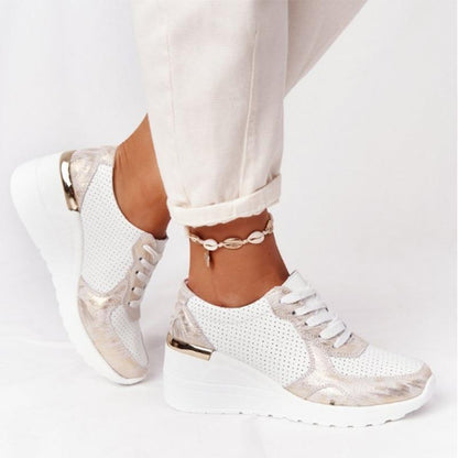 Damskie sneakersy z elastyczną podeszwą i nowoczesnym designem – stylowe wsparcie na każdy dzień