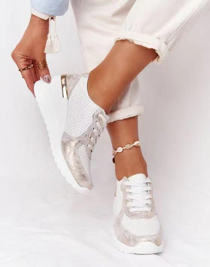 Damskie sneakersy z elastyczną podeszwą i nowoczesnym designem – stylowe wsparcie na każdy dzień