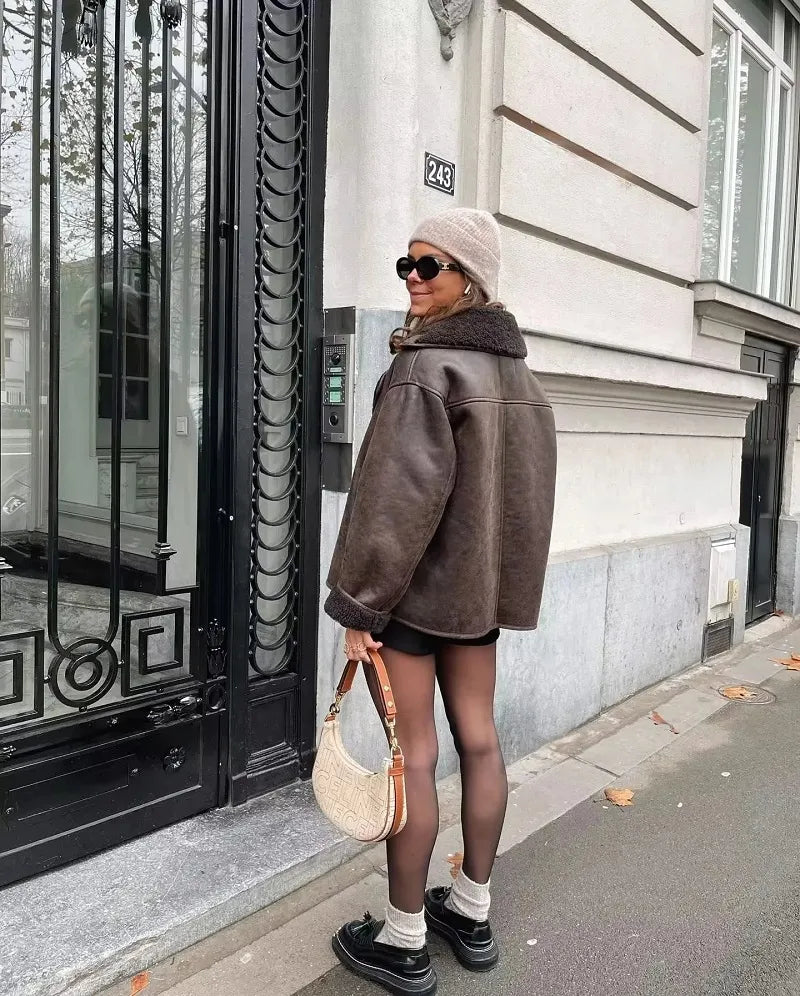 Iwona Skórzana Kurtka na Wiosnę – Modna i Stylowa
