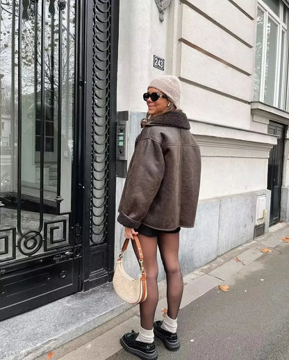 Iwona Skórzana Kurtka na Wiosnę – Modna i Stylowa