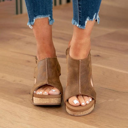 Dames leren sandalen met verstelbare bandjes en ergonomisch voetbed – stijlvol comfort voor elke stap