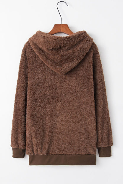 Lena | Ciepła bluza polarowa damska z kapturem