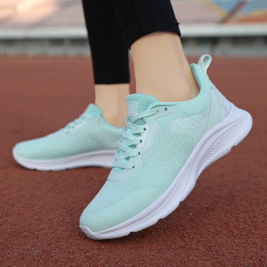 Eva - Sneakersy z Siatki i Solidną Podeszwą